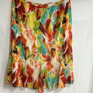 Orchid vibrant fully lined midi skirt 4X Russell Kemp